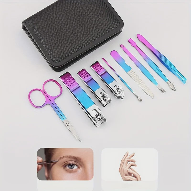 Professionele RVS Manicure & Pedicure Set (9-18 Stuks) met Precisie Tools en Reisfoedraal