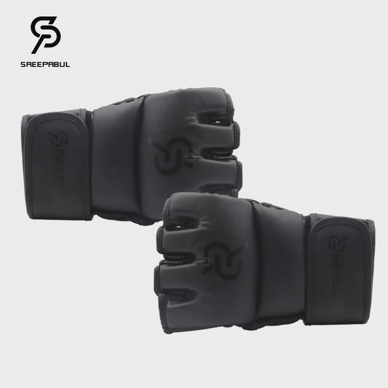 Professionele MMA Half-Finger Vechtsport Handschoenen - Dikke Vulling voor Boksen, Sanda & Training