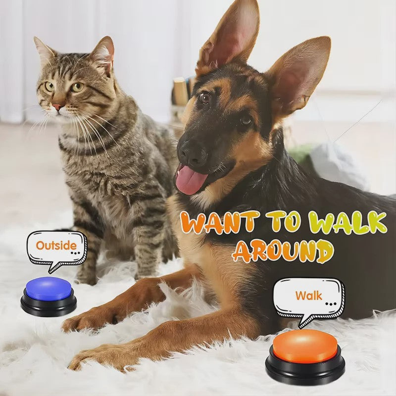 Hond Communicatieknoppen - Spraakopname voor Training & Plezier - 30 Sec Opname - Leuk Cadeau voor Huisdieren