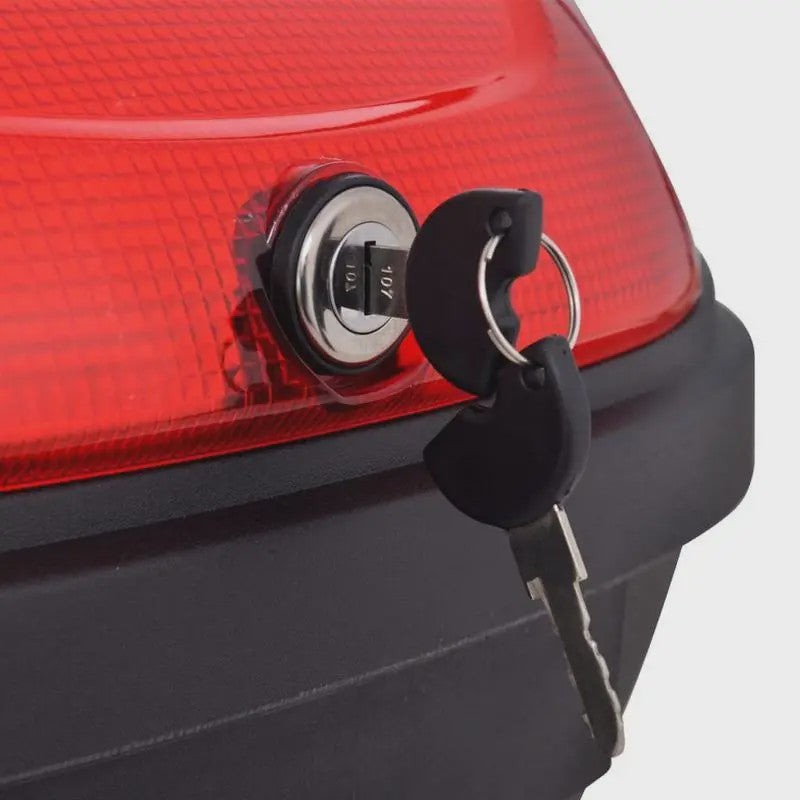 72L Motor Topcase: Waterdichte Bagagebox voor 2 Helmen - Universele Motorfiets Koffer