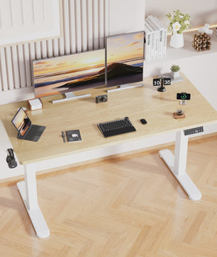 Elektrisch Verstelbaar Bureau 140x70 cm met 3 Geheugenfuncties en USB