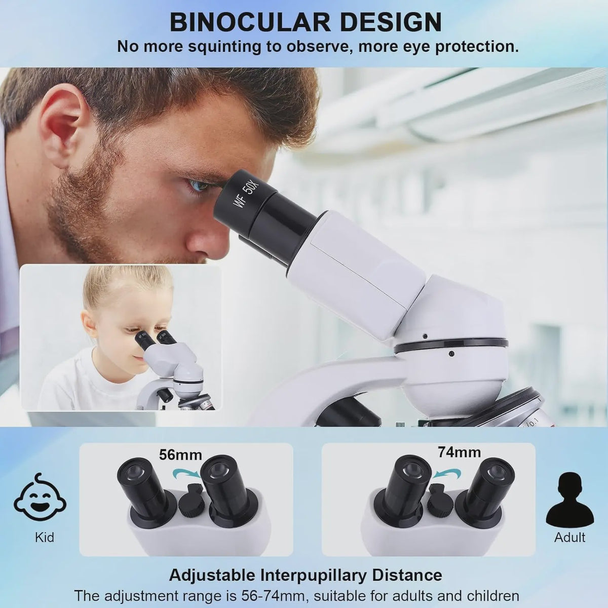 HD Binoculair Microscoop: Krachtig & Veelzijdig voor Studenten, Kinderen & Laboratorium