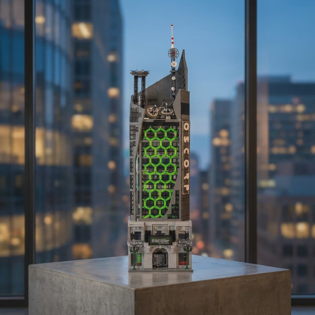 Oscorp Tower Bouwstenen Model Kit met Verlichting - 6375 Delen - Creatief Speelgoed