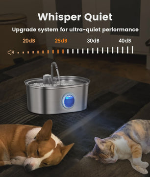 RVS Drinkfontein 3.2L voor Katten & Honden - Automatische Waterdispenser