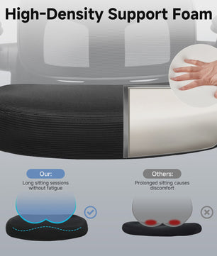 Ergonomische bureaustoel met 3D hoofdsteun, lendensteun en geïntegreerde kledinghaak