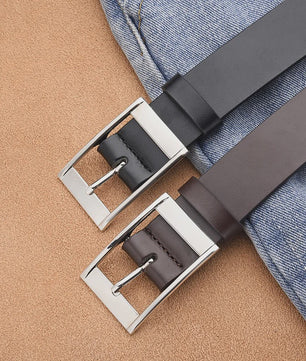 Luxe Heren Riem van PU Leer met Metalen Pin Gesp - Stijlvol en Duurzaam