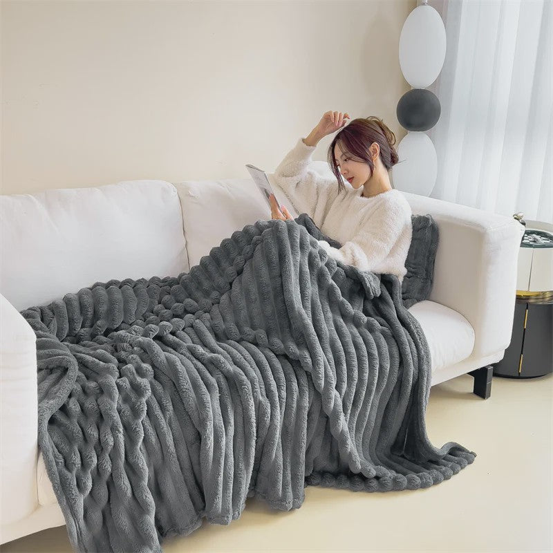 Luxe Pluche Plaid - Extra Dik & Warm - Comfortabel voor Bank & Bed
