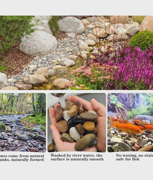Natuurlijke Rivierstenen & Kiezels - Decoratief Grind voor Aquarium, Tuin & Planten