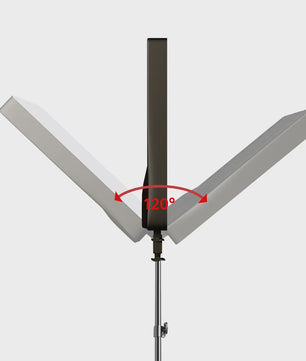 24-inch LED Videolamp met Statief - Verstelbare Kleurtemperatuur & Helderheid voor Fotografie & Livestreaming