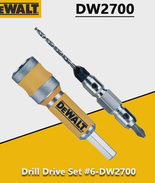 DEWALT DW2700 #6 Drill Drive Set: 2-in-1 Verstelbare Verzonken Boor en Schroefbit