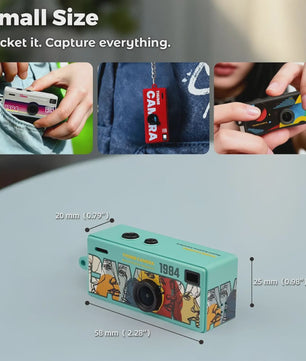 Mini Retro Digitale Camera - 1080P HD, Sleutelhanger Stijl, Met Flits