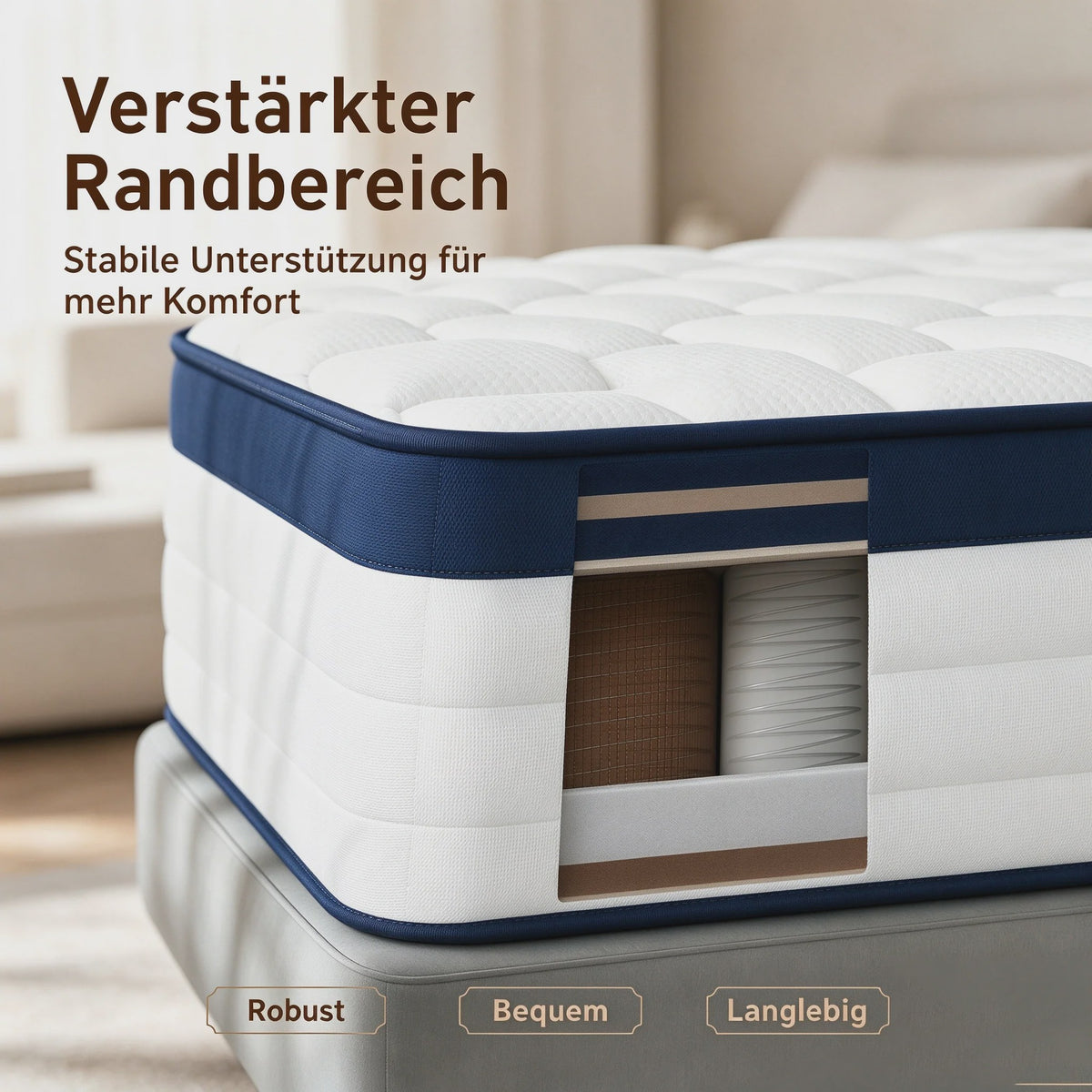Luvanza 25cm 7-Zone Matras - Orthopedisch, Ademend & Wasbaar