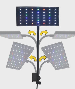 USB Aquarium LED Plantengroeilamp - Volledig Spectrum, Dimbare Verlichting met Timer & 360° Rotatie