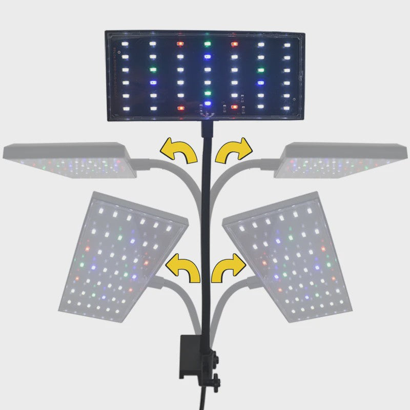 USB Aquarium LED Plantengroeilamp - Volledig Spectrum, Dimbare Verlichting met Timer & 360° Rotatie