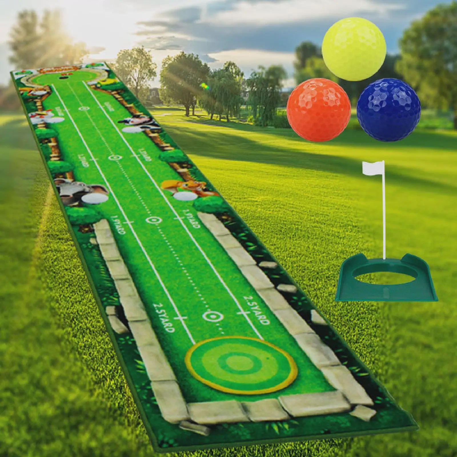 Golf Putting Mat - Oefenmat voor Binnen en Buiten - Golf Putting Trainer