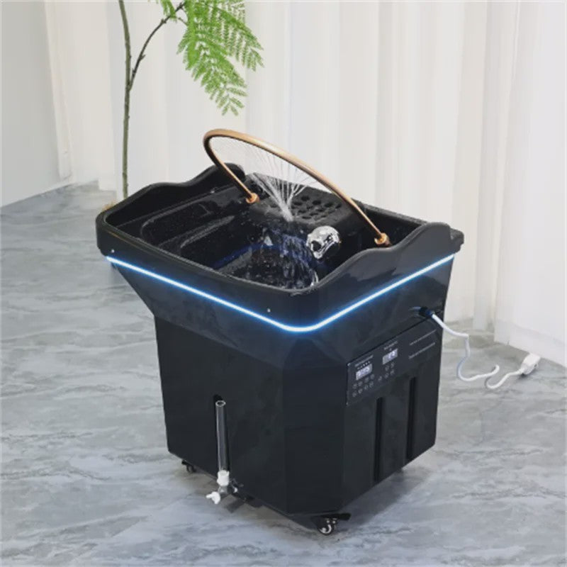 Professionele Haarspoelbak met Watercirculatie en Mobiel Ontwerp