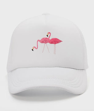 Unisex Petten met Flamingo Print - Ademend en Zonwerend
