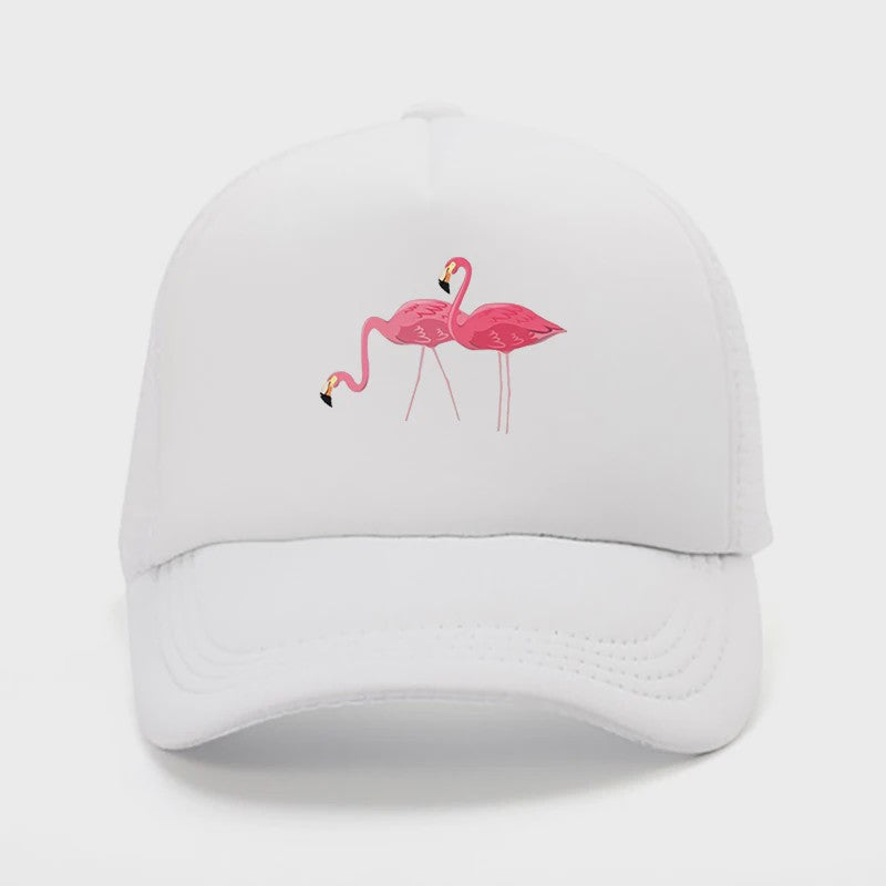Unisex Petten met Flamingo Print - Ademend en Zonwerend