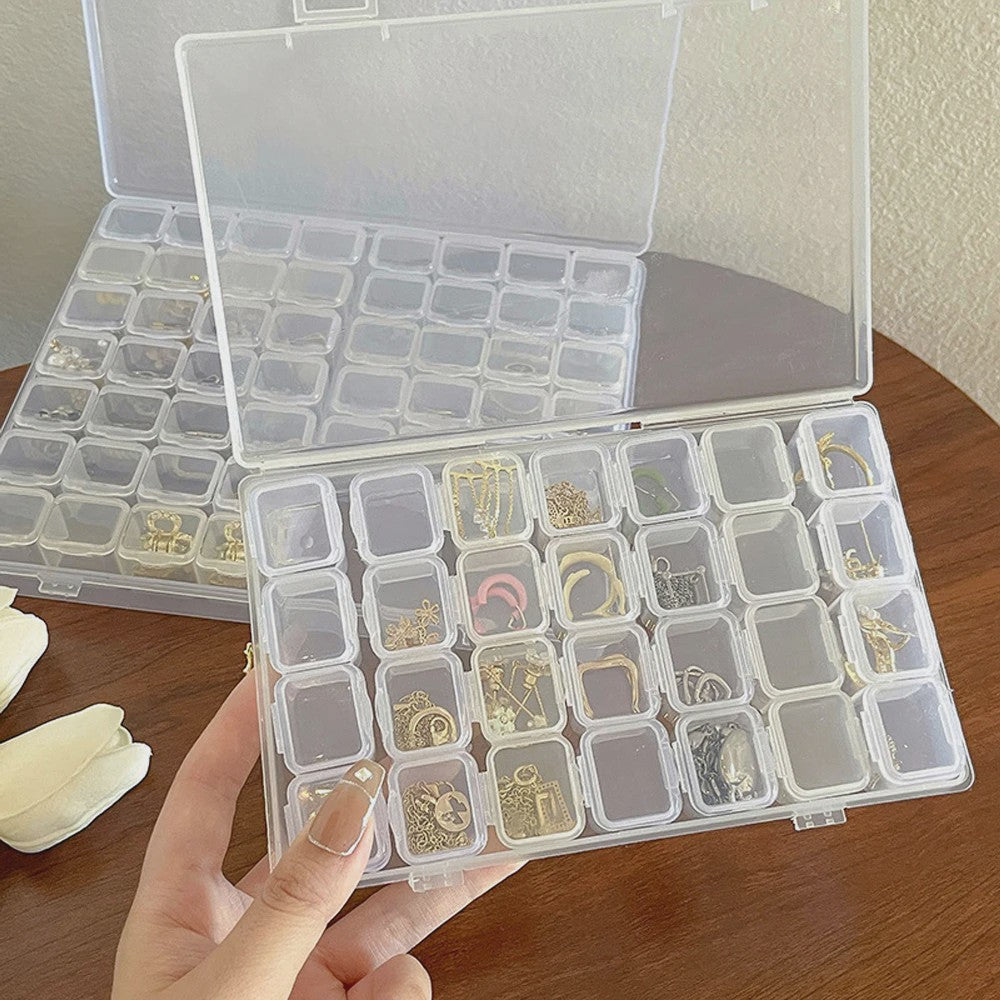 Opbergdoos 28 Vakjes - Verstelbaar, Ideaal voor Sieraden, Knutselspullen & Diamant Painting
