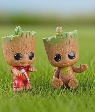 Set van 4 Leuke Groot Miniatuur Beeldjes - Decoratie Figuurtjes