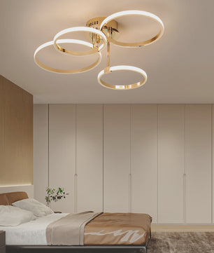 Moderne LED Plafondlamp Kroonluchter - Dimbaar, Goud/Chroom/Zwart