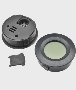 Inbouw Digitale Thermo-Hygrometer met Batterij - Zwart/Wit