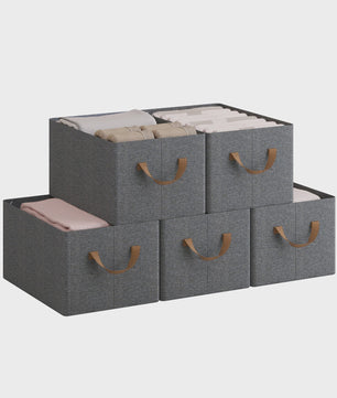 Opvouwbare Stoffen Opbergboxen (3/5/6 Stuks) - Organizer voor Kleding, Speelgoed & Kast