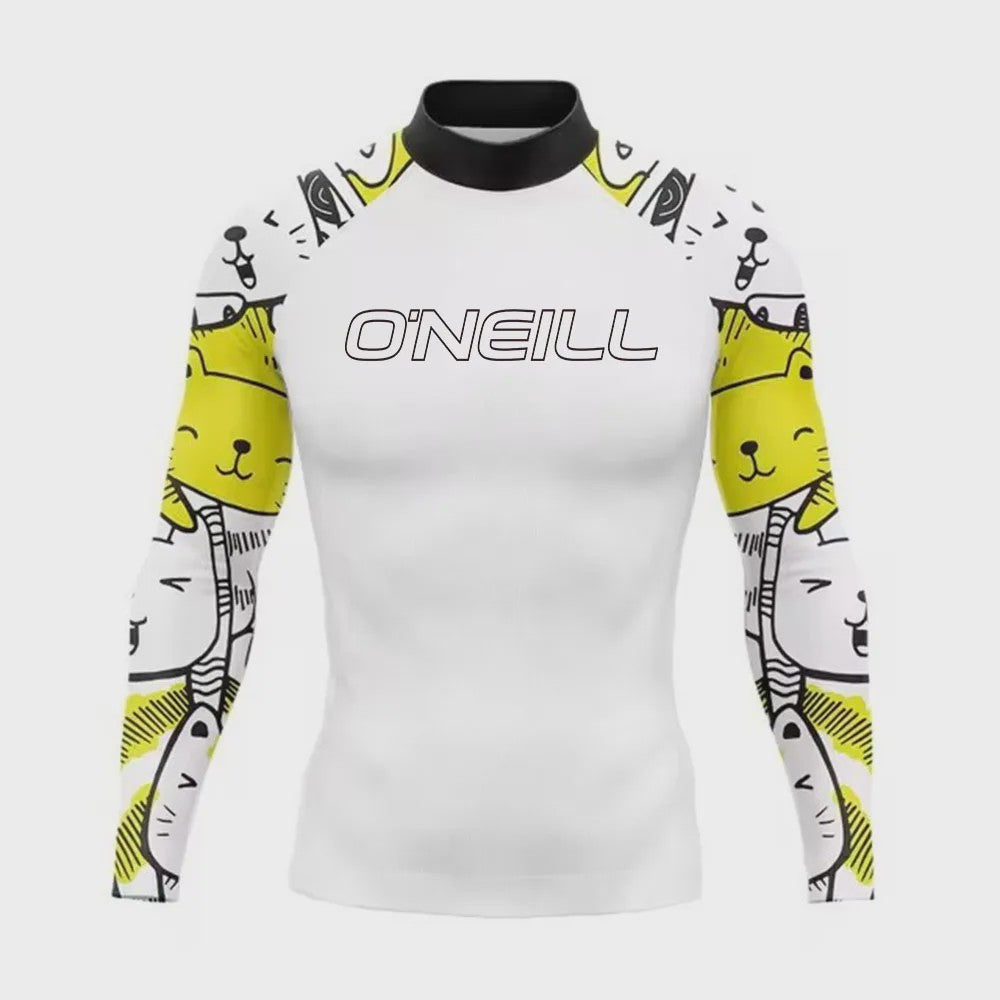 Heren Rashguard Lange Mouw - UV Bescherming Zomer T-shirt voor Surfen, Duiken & Strand