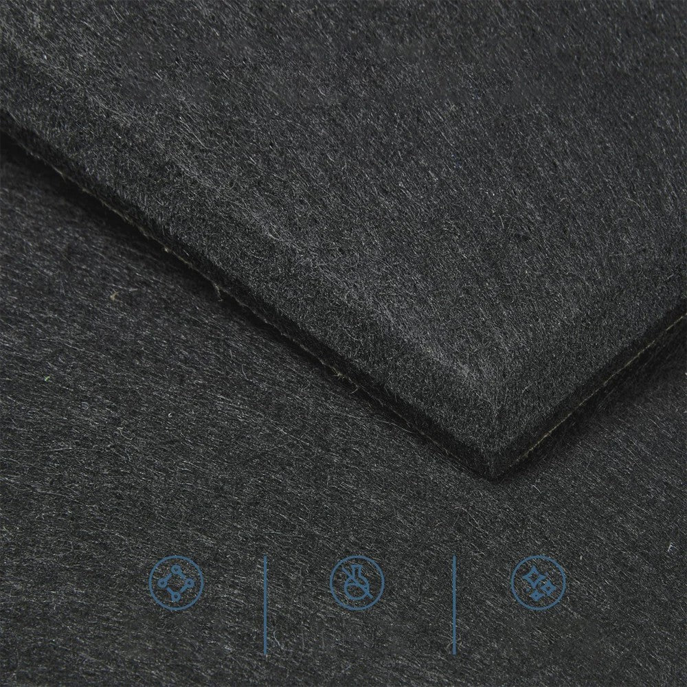 12x Akoestische Panelen Zelfklevend - Geluidsisolerend & Geluidsabsorberend - 30x30x0.9cm - Zwart