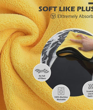 Microfiber Poetsdoeken 30x60cm - Zacht, Sneldrogend & Dubbellaags (1/2/3/6/10 Stuks)