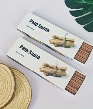 Set van 30 Dikke Geurige Rookwaren: Palo Santo, Salie, Ceder & Koffie - Voor Meditatie & Zuivering
