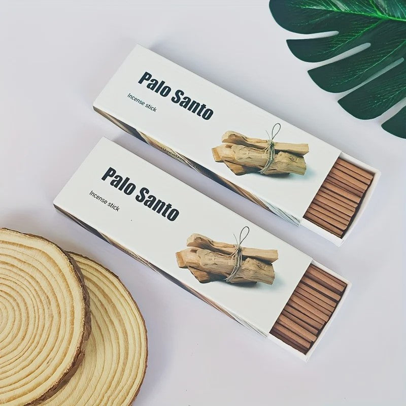 Set van 30 Dikke Geurige Rookwaren: Palo Santo, Salie, Ceder & Koffie - Voor Meditatie & Zuivering