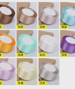 Satijnen Lint - 34 Kleuren & Diverse Breedtes (6-50mm) - Perfect voor Knutselen & Decoratie