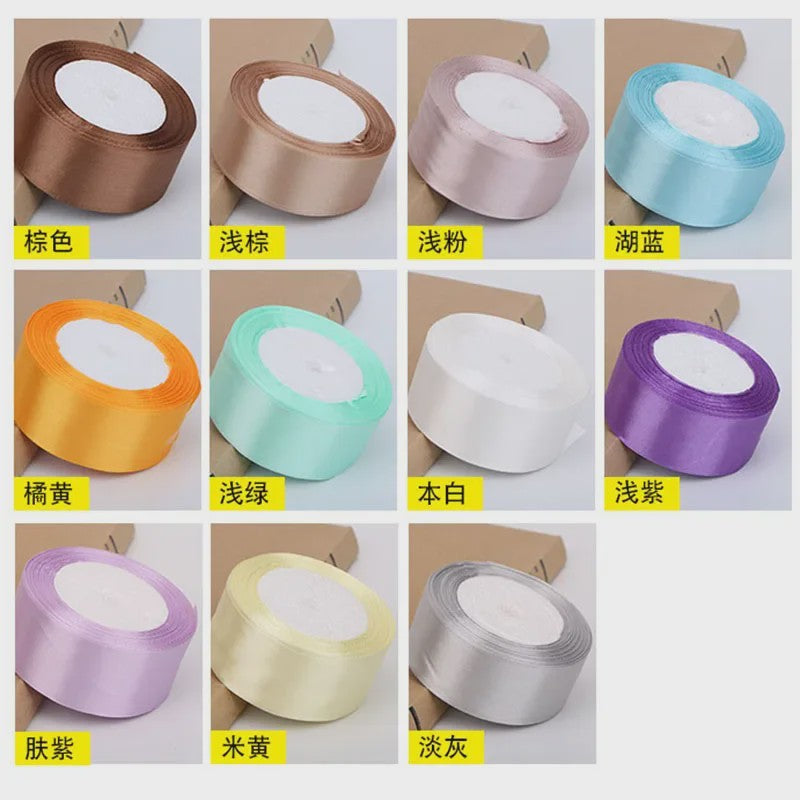 Satijnen Lint - 34 Kleuren & Diverse Breedtes (6-50mm) - Perfect voor Knutselen & Decoratie