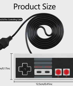 Retro NES Controller - Klassieke 8-bit Gamepad voor Nintendo NES/FC Console