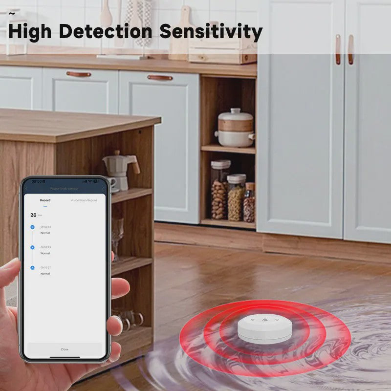 Tuya ZigBee Waterlekdetector - Slimme Alarm voor Keuken & Badkamer