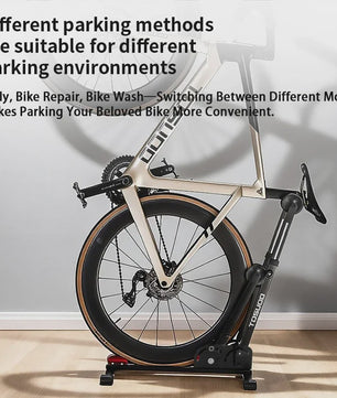 Opvouwbare Fietsenstandaard 3-in-1: Verstelbaar Parkeren voor Racefiets & Mountainbike