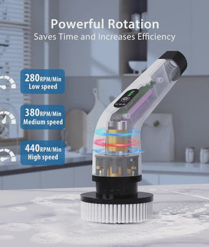 Draadloze Elektrische Spin Scrubber: Multifunctionele Schoonmaakborstel voor Huis en Auto