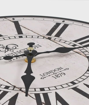Vintage Londen Wandklok 30cm - Stijlvolle Klok voor Huis & Kantoor