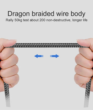Nylon USB-C Laadkabel - Snel Opladen & Data Transfer voor Huawei, Samsung & Android (1/2/3M)