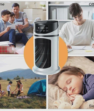 Draagbare Mini Air Cooler met USB - Multifunctionele Desktop Ventilator & Luchtkoeler met Timer