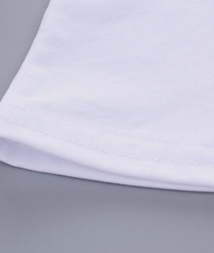 Zomer T-shirt Dames met Hart & Letter Print - Casual Loose Fit