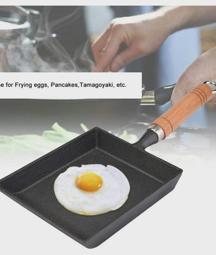 Gietijzeren Vierkante Koekenpan - Ideaal voor Tamagoyaki, Eieren & Pannenkoeken