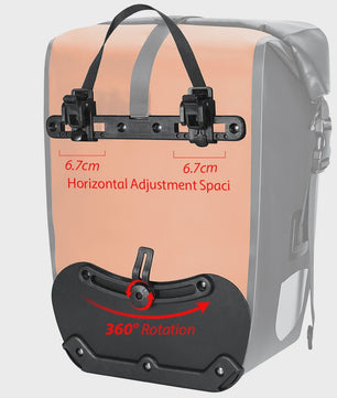 Waterdichte Fietstas 27L - Grote Capaciteit Achterdrager Bagage voor Fiets & E-bike