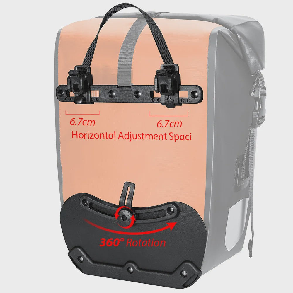 Waterdichte Fietstas 27L - Grote Capaciteit Achterdrager Bagage voor Fiets & E-bike