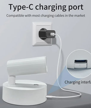 Draadloze LED Wandlamp met Magneet - Oplaadbaar via USB, Dimbare Leeslamp met Touch Switch