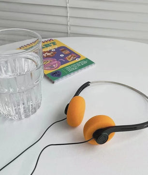 Retro 3.5mm Bedrade Koptelefoon - Universeel, Noise Cancelling, Lichtgewicht voor Muziek & Sport