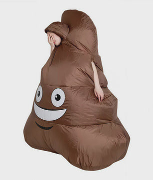 Grappig Opblaasbaar Poep Kostuum - Unieke Feest & Festival Outfit