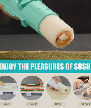 Compleet Sushi Maken Set: Bamboe Mats, Bazooka, Lepels, Eetstokjes & Meer