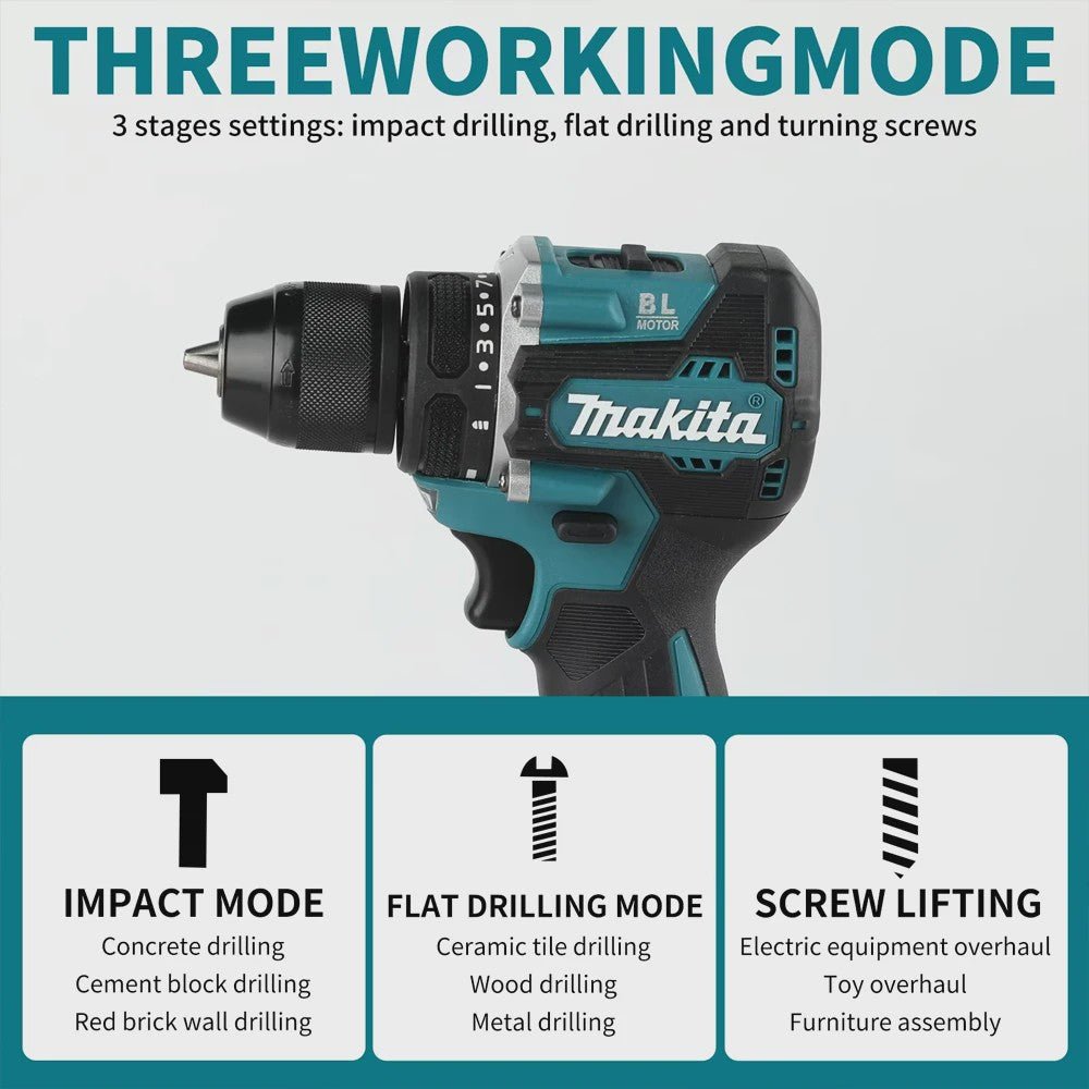 Makita DDF487 18V Brushless Accu Schroefmachine - Compact & Krachtig